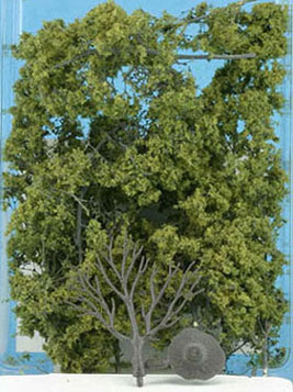 Dollhouse Miniature Fine-Leaf Foliage Olive Green